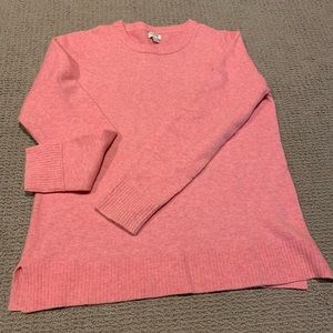 JCrew pink sweater